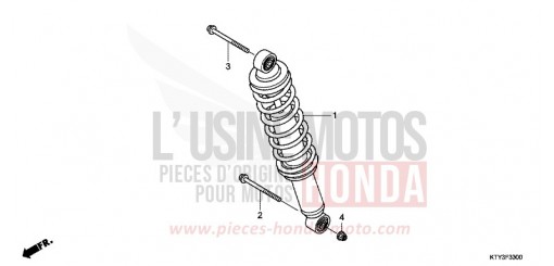 COUSSIN ARRIERE CBR125RSD de 2013